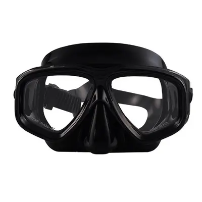 Silicone Swim Goggles and Tempered Glass Diving Mask for Adults
