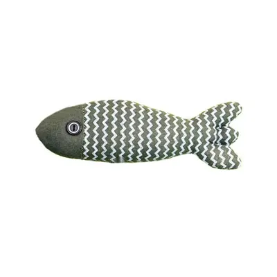 Catnip Fish-Shaped Cat Toy with Chew Training and Teaser Wand - 8