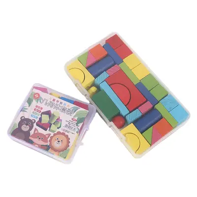 Kindergarten Educational Geometric Solid Set Colorful Building Blocks for Babies - 5