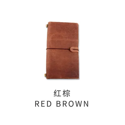 Genuine Leather Vintage Travel Notebook, Handmade Loose-Leaf, Engravable - 9