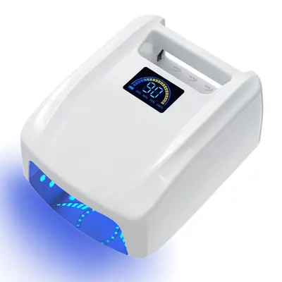 72W kablosuz UV LED tırnak lambası pembe hızlı kuruyan - 7