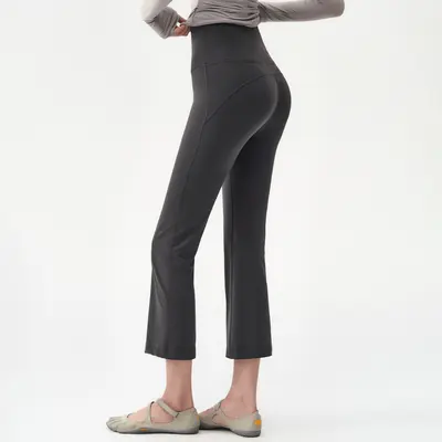 Frühling/Sommer Yoga-Leggings, eng, hohe Taille, Po-Lifting, 7/8-Länge - 5