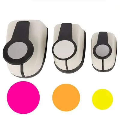 5 Round Hole Punches for Paper Crafts, Different Sizes - 5