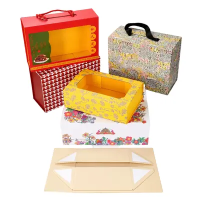 Geschenkbox, faltbar, Magnetverschluss, Buchform, Schmuckschatulle - 6