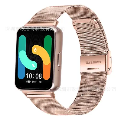 Milanese Mesh Strap for Samsung Galaxy Fit3, SM-R390, Stainless Steel Buckle - 12
