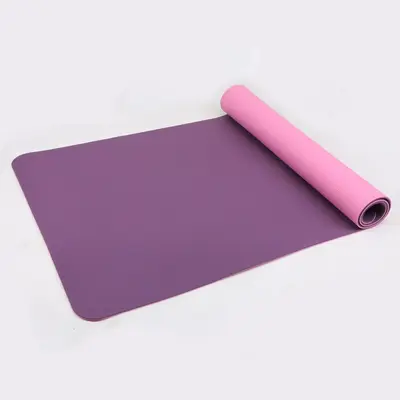 Çift Renkli TPE Yoga Matı, 6 mm, 80 cm Geniş, Kaymaz - 2