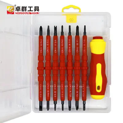 Insulated screwdriver set, electrician, multifunctional - 12