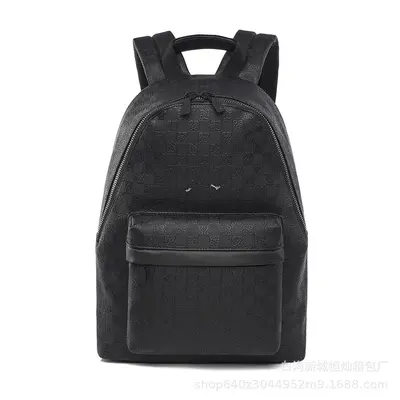 Checkerboard Letter Print Backpack, Large Capacity, for School and Travel - 3