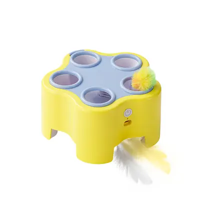 Electric Cat Puzzle Treat Box Toy, Bite and Scratch Resistant - 11