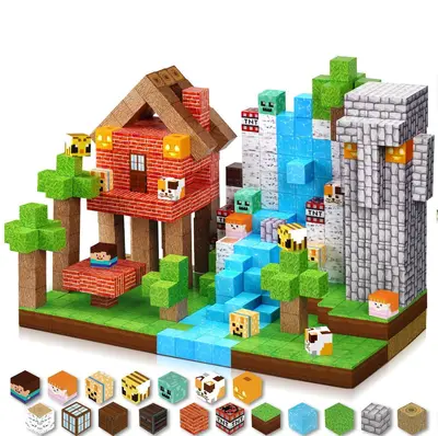 Magnetic Building Blocks Set for Children, Educational Magnetic Tiles - 11