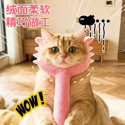 Soft Plush Cat Teaser Wand with Fork Tip for Training and Play - 3