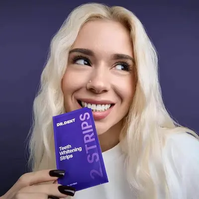 Dr Dent Purple Zahnaufhellungsstreifen, schmelzschonend - 4