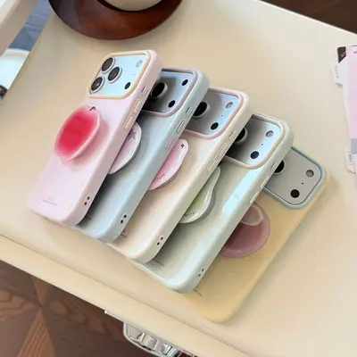 Phone Case for iPhone 17 Pro Max with Fruit Stand, Shockproof