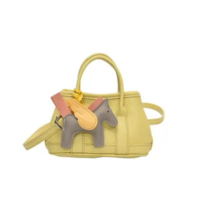 Women's Solid Color Handbag with Crossbody Strap and Phone Cosmetic Bag - 6