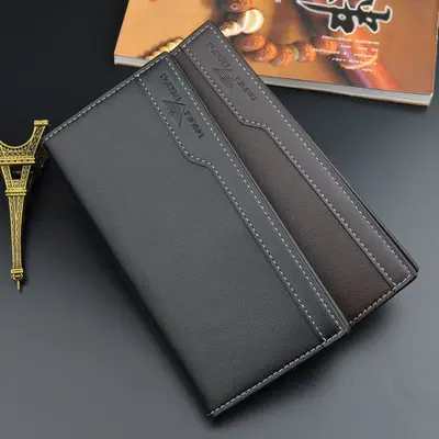 Herren-Langbrieftasche, mehrere Kartenfächer, schlank und weich - 3