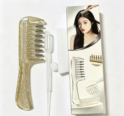 Minoxidil Compatible Scalp Applicator Comb with Roller Ball - 8
