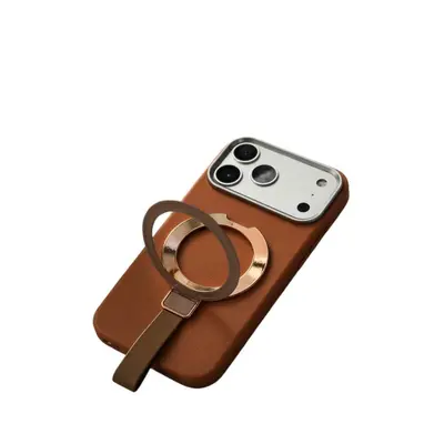 Huawei P90 magnetic phone case, leather texture, lanyard with stand