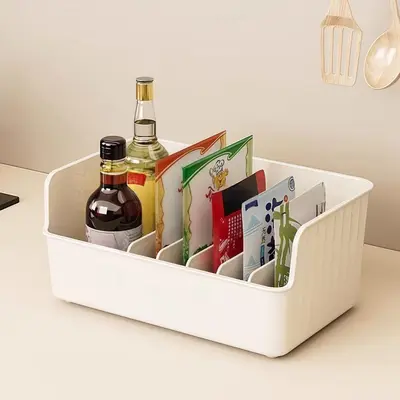 Spice storage box set kitchen spice combination storage rack kitchen counter spice organizer storage basket