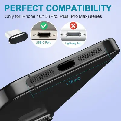 iPhone 15 / 16 arayüzüne uygun cep telefonu toz tıkacı metal toz tıkacı cep telefonu temizleme kiti