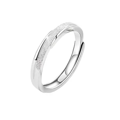 Echtsilber Partnerringe Bidirektionales Treffen Pure Silver Ringe 999 Nischenprodukt Gehobenes Design Silberschmuck Geburtstagsgeschenk - 7