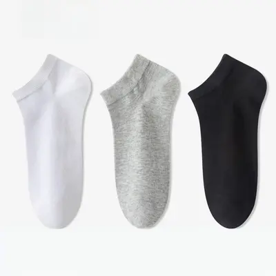 Baumwollsocken Herren Damen Herbst Winter Geruchsfest Langlebig Wegwerfbar Socken Sport Rutschfest Kurzschaft Socken Trend Einfarbig Tragbar Tagesgesellschaftssocken - 7