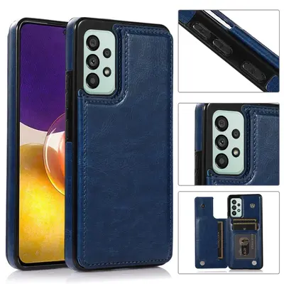 PIXEL9A için uygun çılgın at desenli deri çanta A73 cep telefonu kılıfı A serisi için uygun A55 yaratıcı deri koruyucu kılıf stokta