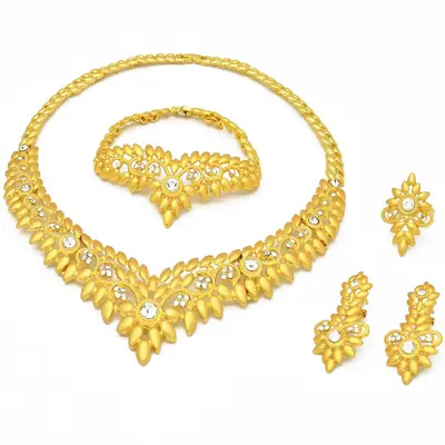 Dubai Brautschmuckset, 24K vergoldet, vierteilig - 6
