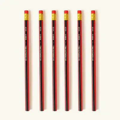 2B Pencils for Exams and Sketching, HB with Eraser Tip, Primary School Grade 1