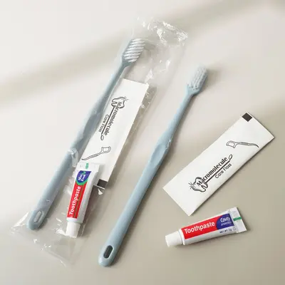 Hotel disposable toothbrush and toothpaste set, 3-in-1, portable - 6