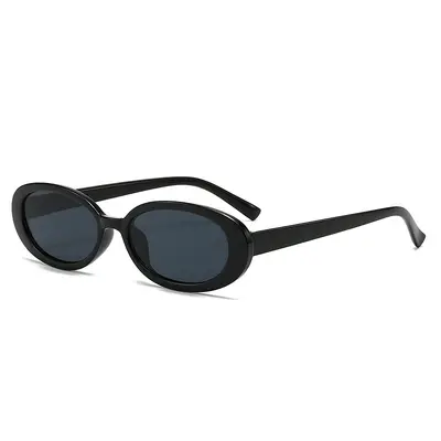 Small Oval Frame Sunglasses, Hip-Hop Style with UV Protection - 6
