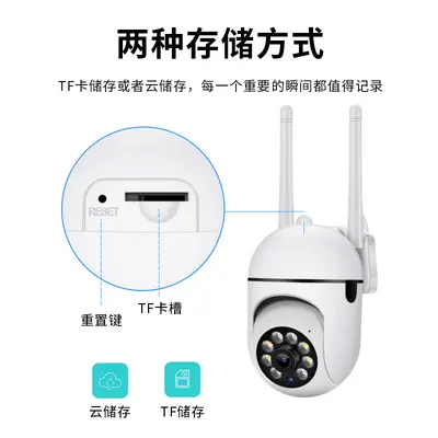 A7 HD E27 bulb camera, 1080P night vision, two-way audio