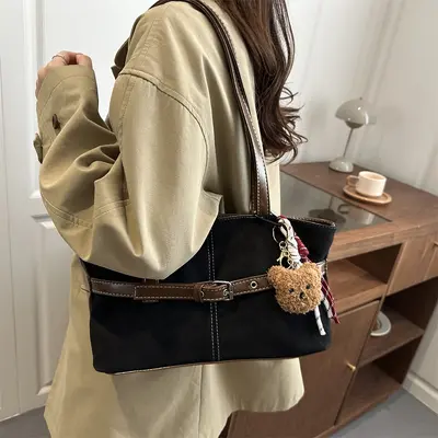 Retro Women's Tote Bag, Large Capacity, Autumn Winter 2025 - 5