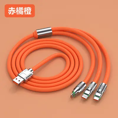 Geek 1 auf 3 Datenkabel mit 120W Super-Fast-Charging-Geschenk 3-in-1-Ladekabel Gehäuse Hersteller auf Lager - 7