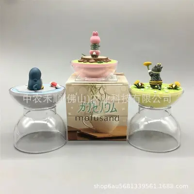 Meereskatzen-Haiküsse Blindbox-Figur, transparente Flaschendeko