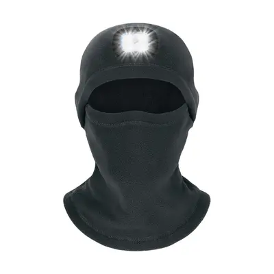 LED Light Night Cycling Balaclava, Windproof Face Mask for Men