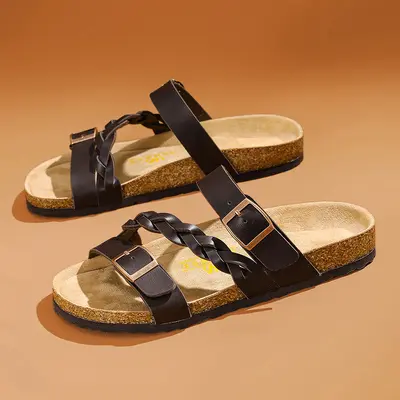 Men's Cork Flip-Flops, Thick Sole, Summer Style - 5