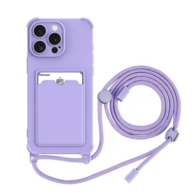 iPhone 16 Pro Max kartlı telefon kılıfı 15 Pro kordon 14 dört köşeli darbeye dayanıklı 13 koruyucu kılıf 15 için uygun - 6
