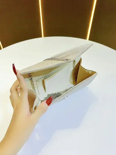 Sparkling Rhinestone Small Envelope Clutch for Evening Events - 4