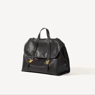 Women's Genuine Leather Backpack, Large Capacity, Laptop Compartment - 8
