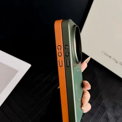 Xiaomi 17 Ultra lychee texture magnetic case, compatible with Redmi K100 Pro, hard PC cove