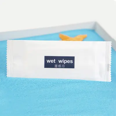 Individually Wrapped Wet Wipes, Non-Woven, for Travel and Hotels