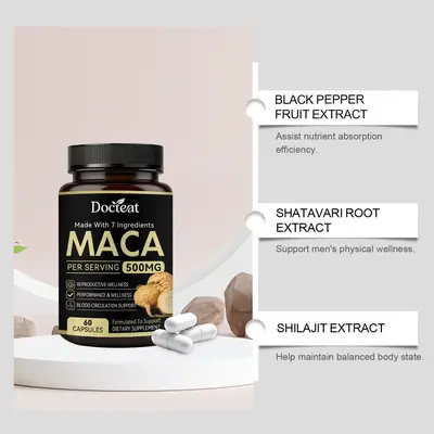 DOCTEAT Männer-Energiekapseln zur täglichen Nährstoffunterstützung - 4