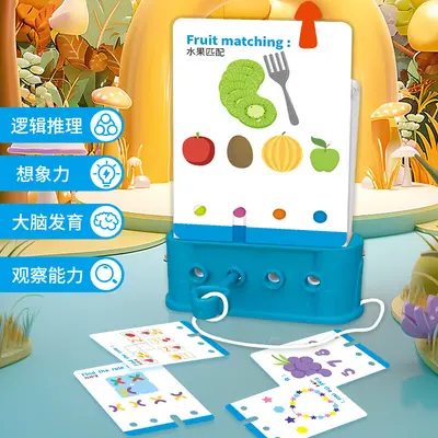 Kinder-Logikspiel mit Zahlen-Zuordnungskarten und Sudoku