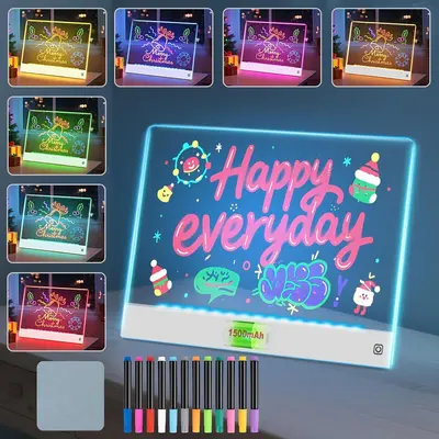 LED Işıklı Çocuk Resim Tahtası, DIY Reklam Panosu