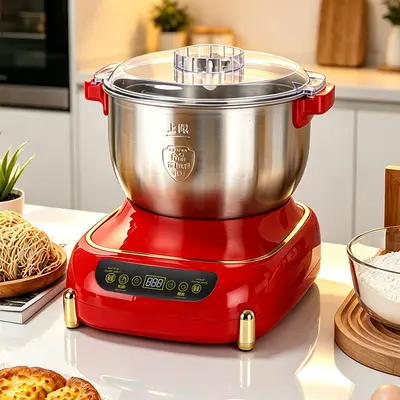 Elektrische Teigmaschine für den Hausgebrauch, kleine Knetmaschine mit großem Fassungsvermögen, Küchenmaschine für Bäckerei, Dampfbrötchenmaschine, neue automatische Teiggehmaschine - 3