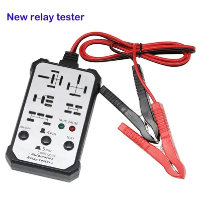 Car Relay Tester, 4-Pin and 5-Pin Relay Analyzer, 12V - 10