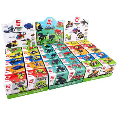 Boxed Small Particle Building Blocks, Car Assembly Set for Kids - 6