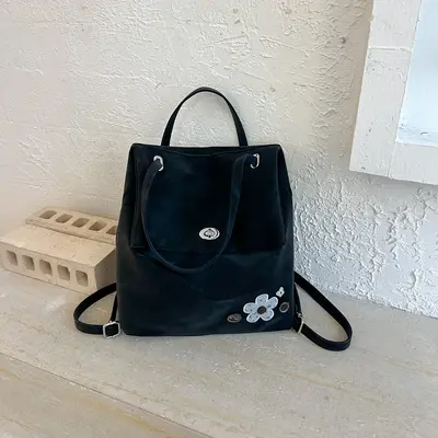 Retro Women's Backpack, Large Capacity, College Student School Bag - 6