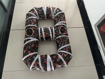Kediler için S tipi katlanabilir gökkuşağı kedi tüneli, çoklu kedi oyun geçidi - 7