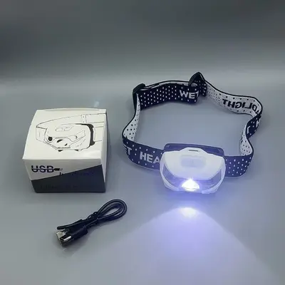 Mini Rechargeable Sensor Fishing Headlamp, Long Battery Life, Waterproof - 8